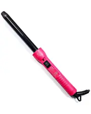 ISO Beauty Unisex The Twister - 19mm Tourmaline-Infused Ceramic Pro Curling Wand with Cool Tip