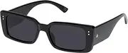 [AIRE] Uni-Sex Orion Black Rectangle Sunglasses