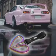Neo Chrome S Broken Heart JDM Ring Tsurikawa Train Bus Car Handle Strap -BK PVC