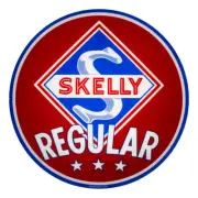 Single Skelly Regular 13.5" Gas Pump Lens (G248)