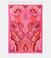 [Etro] Etro Paisley cotton throw One Size pink
