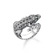 Buy Ring Crocodile with stones silver blackened by Thomas Sabo online - THOMAS SABO Australia