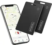 [Reyke] Slim Wallet Tracker Card, Rechargeable Wallet Finder, IP68 Waterproof, Works with Apple Find My (iOS Only), Item Organizer for Luggage Tags, Phones, Passports