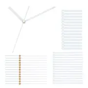 14 Set Replacement Clock Hands Kit Mechanism Movement Wall White Style 1
