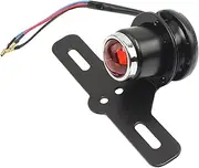 ZLLDXINL Motorcycle Brake Light Universal Stop Signal Lamp Black 12v Compatible With Triumph Harley Yamaha Cafe Racer Retro Motor Bike Softail
