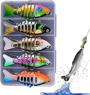 Swim Bait | Lifelike Fishing Lures - 3.94inch Multi Joint Soft Bait 5X Lifelike for Saltwater Freshwater Trout Lakes Rivers
