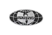 Wu-Tang Clan Worldwide Woven Iron On Patch (Black/White) (One Size)