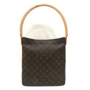 Used Louis Vuitton Looping GM Monogram Shoulder Bag M51145 AB Rank Brown One S