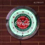 Clock, Coca-Cola, Neon, Vintage, HOT ROD, Sign, Interior, Bike, Car, Furniture,