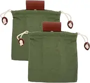 CIYODO Collapsible Outdoor Foraging Bag Canvas Waist Pouch for Travel Camping Hiking Convenient Belt Attachment for Easy Picking Storage Design for All Waist