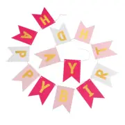 Flags Birthday Party Banner Bunting Streamer Birthday Decorations