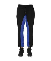Two-color sweatpants L Black