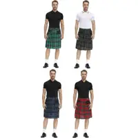 在飛比找蝦皮購物優惠-【台灣：出貨】男士格子裙 蘇格蘭傳統節日裙男裝格紋百褶裙男生