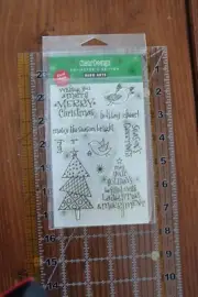 HERO ART LAUGHTER MERRIMENT Clear Stamps Christmas Birds Tree L