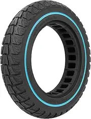 10inch Rubber Solid Tire Compatible With Xiaomi M365 Pro Pro2 1S E- Scooter Tyre Damping Tubeless Non-Inflatable 10X2.0 Explosion Proof Tire(Blue)