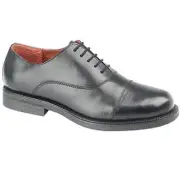 M620 MENS OXFORD BOYS CADET PARADE CAP LEATHER ARMY UNIFORM DRESS SHOES BLACK UK