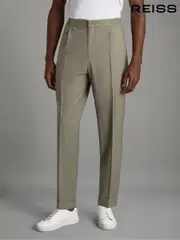 Reiss Sage Brighton Relaxed Drawstring Trousers with Turn-Ups (N22869) | $280
