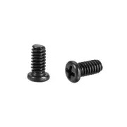M2 x 4mm Laptop Computer Screws 2.8mm Dia Phillips Head Screw Black 200pcs