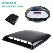 Carbon Fiber Pattern Air Flow Intake Scoop Turbo Bonnet Vent Cover Hood for Car