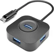 BENFEI 000371black USB C Hub, 4 Ports USB 3.0 Hub with 5Gbps Data Transfer