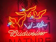 20"x16" Pheasant Flying Duck Hunters Beer Neon Sign Light Bar Decor Real Glass