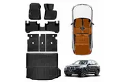 Floor Mat Boot Liner Back Seat Protector Combo for BMW BMW X3 M G01 F97 2017-2024 Heavy Duty Car Kick Mats Cover