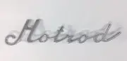 "Hotrod" Chrome Fender Emblem - Die Cast Metal