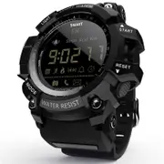 MK16 Bluetooth SmartWatch digital clock Pedometer Fitness Tracker Sports smart watch men IP67 Waterproof For iOS Android - Black