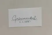 GRAEME HICK SIGNED IN PERSON NEAT CUT ENGLAND CRICKET ASHES LEGEND