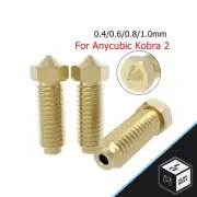 0.4/0.6/0.8/1.0mm Brass 1.75mm Nozzle For Anycubic Kobra 2 Pro Max 3D Printer