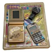 Brick Game Vintage E-7777 Value Pack Metallic Rare LCD Watch Calculator 1990s