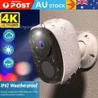 4K Wireless Security Camera Battery Rechargeable Home WIFI IP CCTV Outdoor