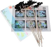 1 Set DIY Shadow Puppet Show Craft for Interactive Learning and Creative Play Materials for Kindergarten Storytelling Safe Cutouts and Strings for Imaginative Theatre Black
