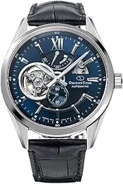 [ORIENT STAR] RK-AV0006L Men's Automatic Watch, Modern Skeleton Mechanical, Made in Japan, Open Heart, Dial Color - Blue, Modern