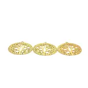 Life Of Tree Pendant/Charm, Gold Finished, E-coated, Brushed Finish. | Purity Be