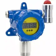 Hydrogen Cyanide Gas Detector Fixed Toxic HCN Gas Leak Alarm Monitor 0 to 50ppm