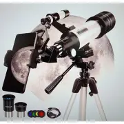 LAKWAR Telescope 400/70mm Refractor Optics Telescope with Tripod & Phone Adapter