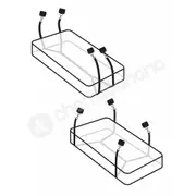 Fetish Fantasy Series Wraparound Mattress Restraints