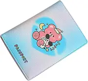 [Minkissy] Travel Passport Holder Lightweight PU Wallet with Multiple Card Slots Durable and Easy to Clean Passport Cover for Men for Organizing Travel Documents