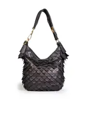 Brown St. Tropez Fish Scale Hobo