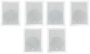 (6) JBL Control 126 W 6.5" 2-Way In-Wall Speakers For Home/Restaurant/Bar/Cafe