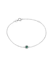 Classic 14K 0.10 ct. tw. Emerald Bracelet