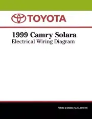 1999 Toyota Camry Solara Wiring Diagrams Schematics Layout Factory OEM