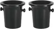 BBTISG 2 Pcs Plastic Wine Spittoon, Round Double Ears Ice Bucket Wine Tasting Accessory Ice Bucket Cooling Container for Home Bars, Pubs, Restaurants