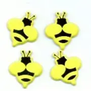 BUMBLE BEE BRADS Yellow Jacket Summer Bugs Spring Scrapbooking Card Making