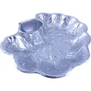 NIB WILTON ARMETALE Pewter Radish Chip Dip Bowl Vintage Party Tray Original Box