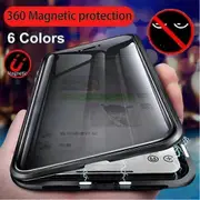 Privacy Anti Spy Magnetic 360 Protective Case For Iphone 15 Pro Max 14 13 12 11,bz Purple For iPhone 14