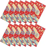 DOITOOL 12pcs Year Snake Red Envelopes Traditional Chinese Year Money Packets for Spring Festival Celebrations Design for Lucky Money Distribution