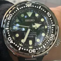 在飛比找蝦皮購物優惠-精工SEIKO 鮪魚罐頭藍寶石水晶代用鏡面。300M 適用S