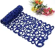 Rectangle Felt Table Runner 7 Colors Table Mats for Home Kitchen Decoration-40 X 11inch, Royal Blue